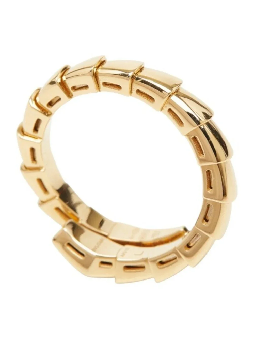 Bvlgari Serpenti Viper Ring L 18K Yellow Gold